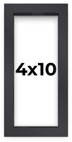 4x10 Shadow Box Black Frame | Interior Size 4x10 in by 1 in Deep - This Black Frame is Made to Display Items Up to 1 in Deep! In