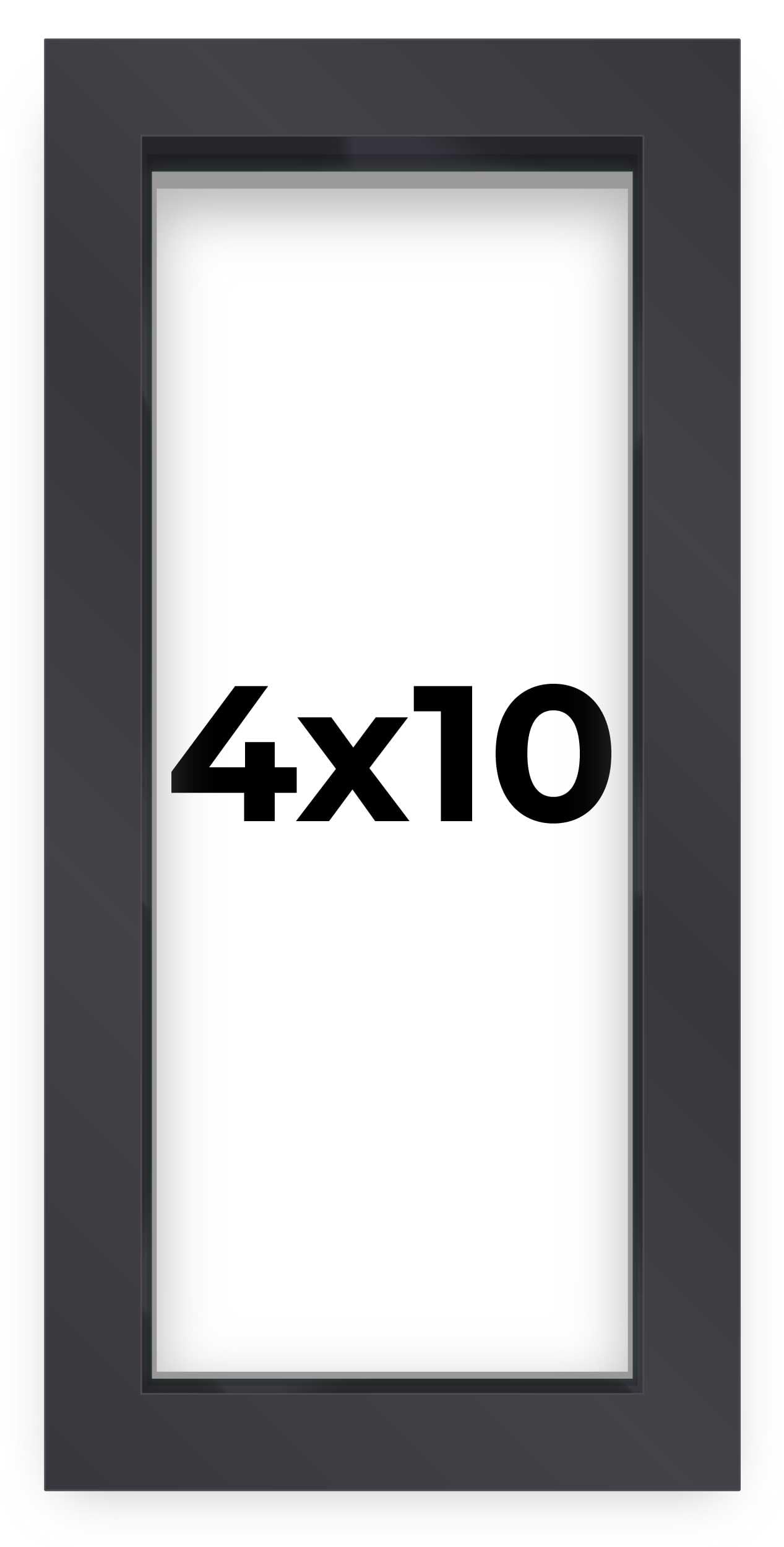 4x10 Shadow Box Black Frame | Interior Size 4x10 in by 1 in Deep - This Black Frame is Made to Display Items Up to 1 in Deep! In