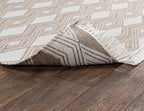 Kosas Home Saugatuck Area Rug, Bedroom, Kitchen Living Room, 2' X 3', Sand