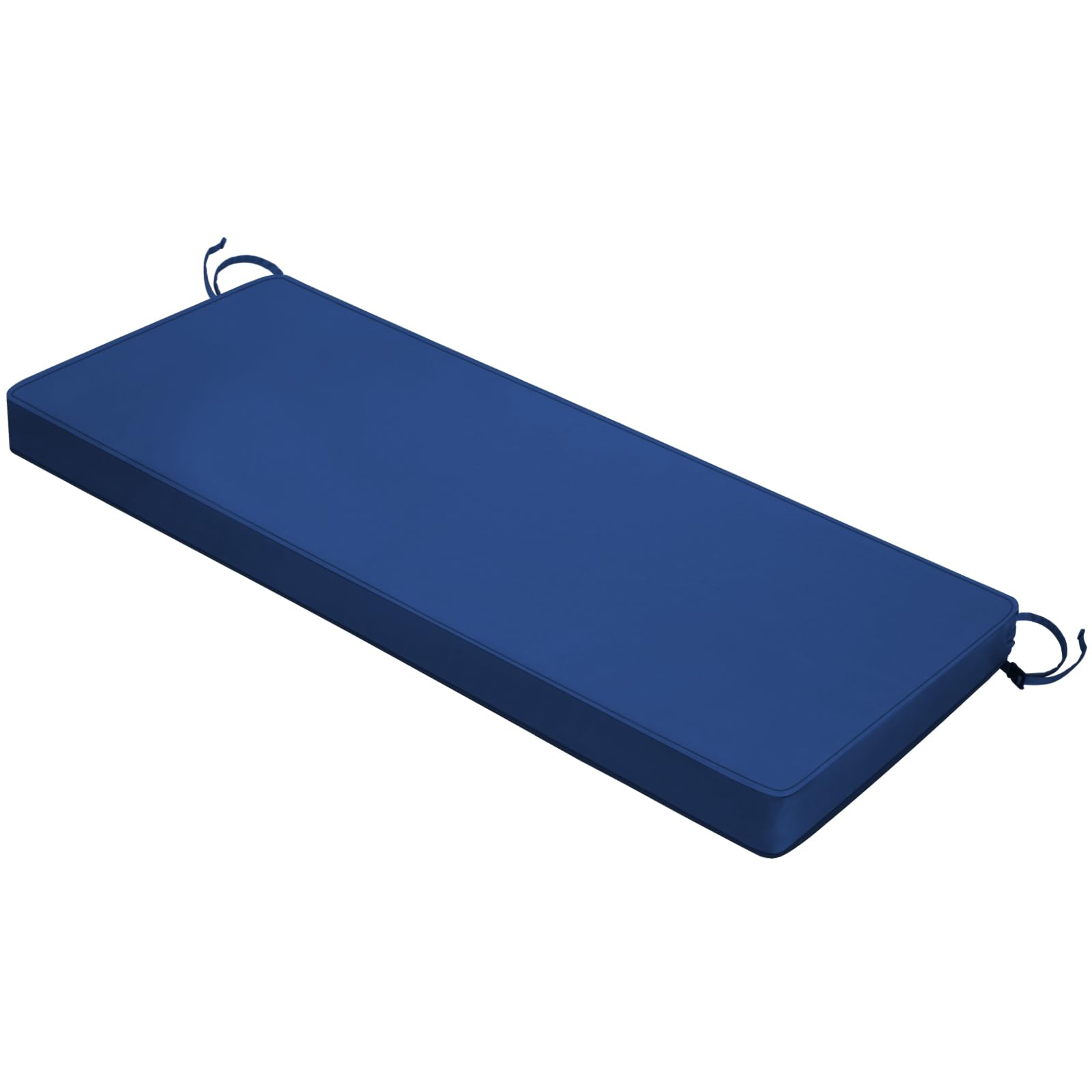 Mrsenloi Outdoor Bench Cushion 48 X 18 X 3 Inch With Ties, Thick Waterproof Porch Swing Cushions For Patio Furniture Chair Pad,