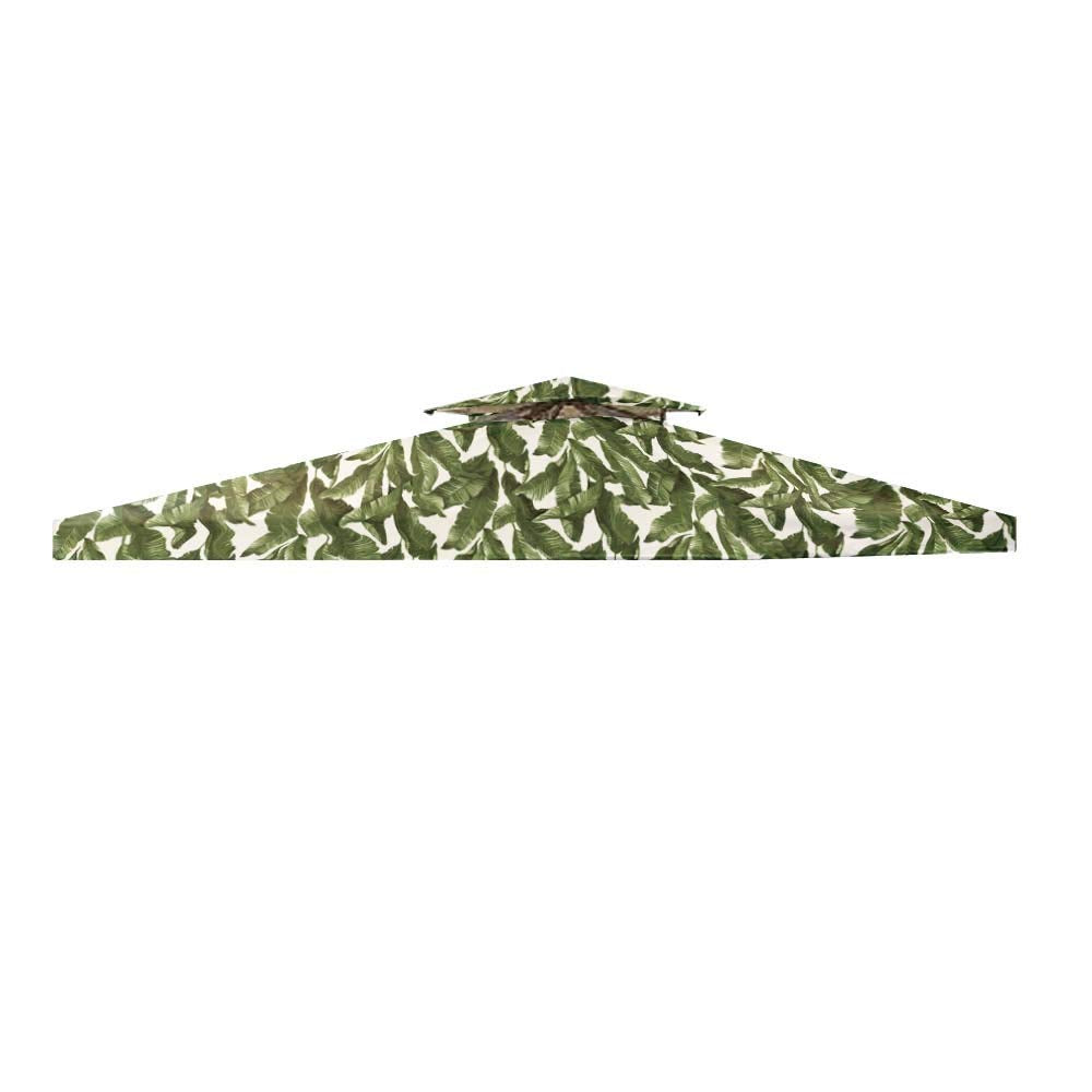 Garden Winds Signature Series 10 x 10 Two-Tiered Replacement Gazebo Canopy Top Cover - Palm