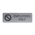 Sblabels Employees Only Indoor Easy Adhesive Mount Door And Wall Sign For Private Rooms Restaraunts And Small Businesses 3' X 9