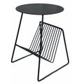 Pangea Home Gazette Magazine Table Black Metal