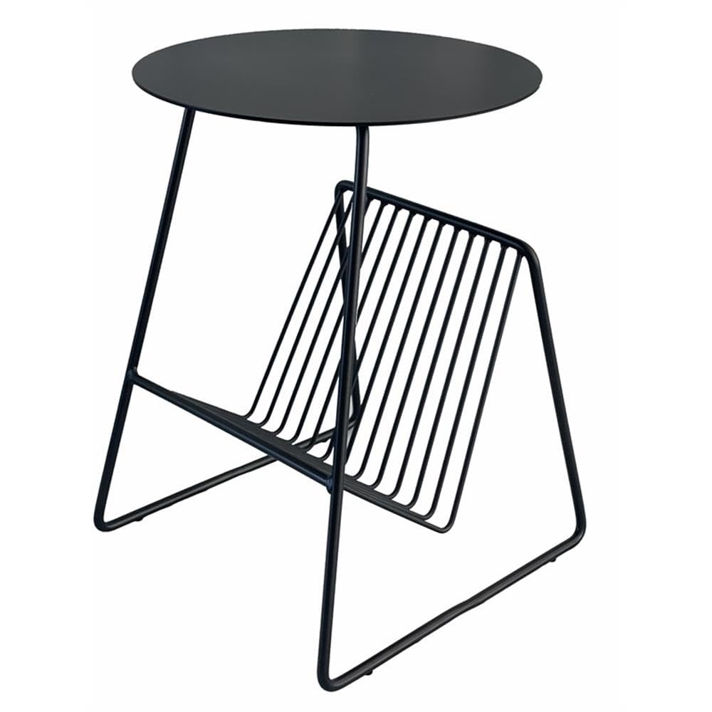 Pangea Home Gazette Magazine Table Black Metal