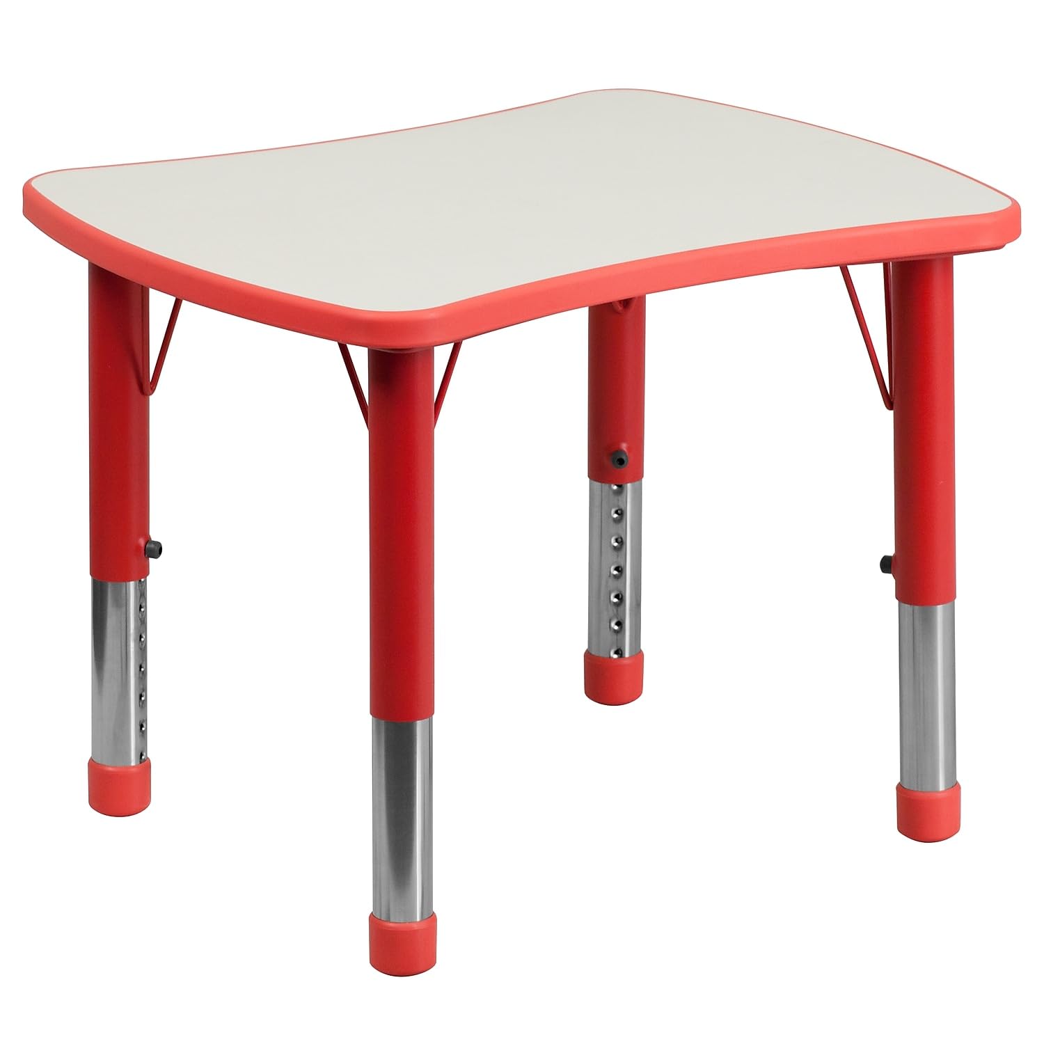 Flash Furniture Preschool Activity Table, 27' X 22' Bow Tie, Red