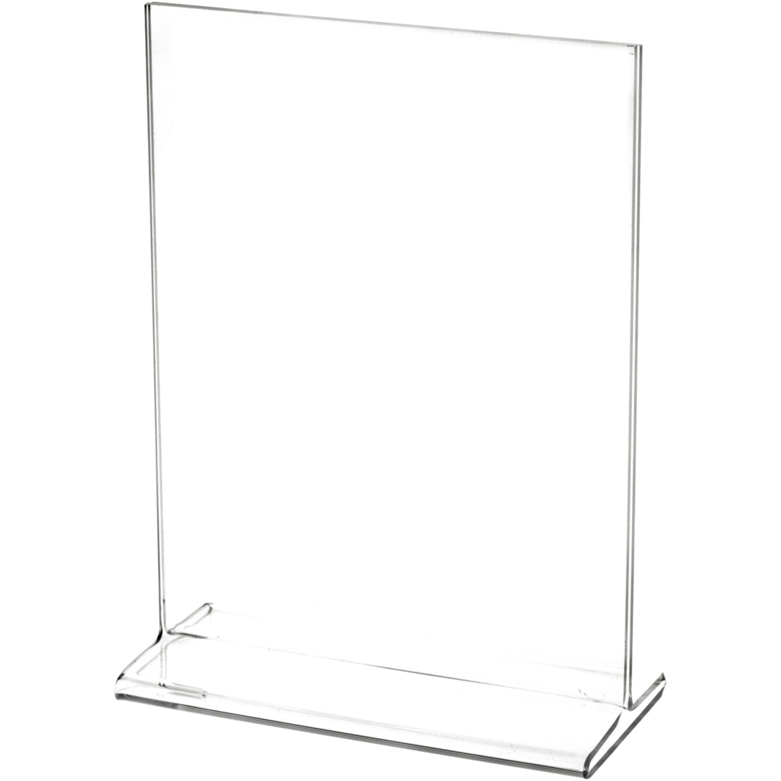 Plymor Clear Acrylic Sign Display/Literature Holder (Top-Load), 5.5' W X 7' H