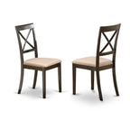 East West Furniture Lybo7-Cap-C 7 Pc Dining Room Set-Kitchen Tables With Leaf Plus 6 Chairs For Dining Room