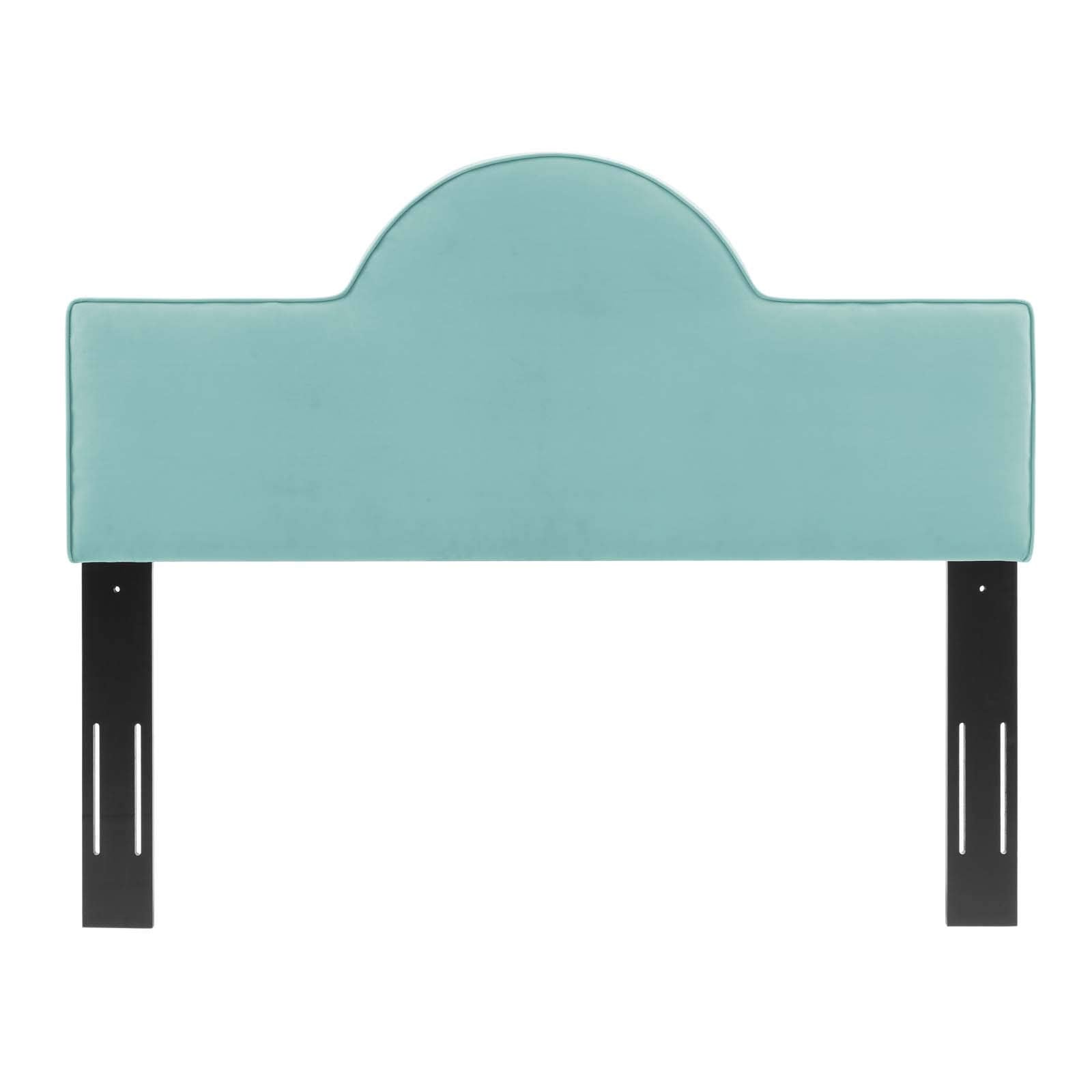 Modway Dawn Performance Velvet Headboard, King/Ca King, Mint