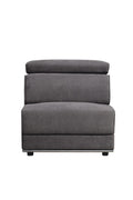 ACME Alwin Modular - Armless Chair, Dark Gray Fabric/Dark Gray Fabric/Contemporary/Casual