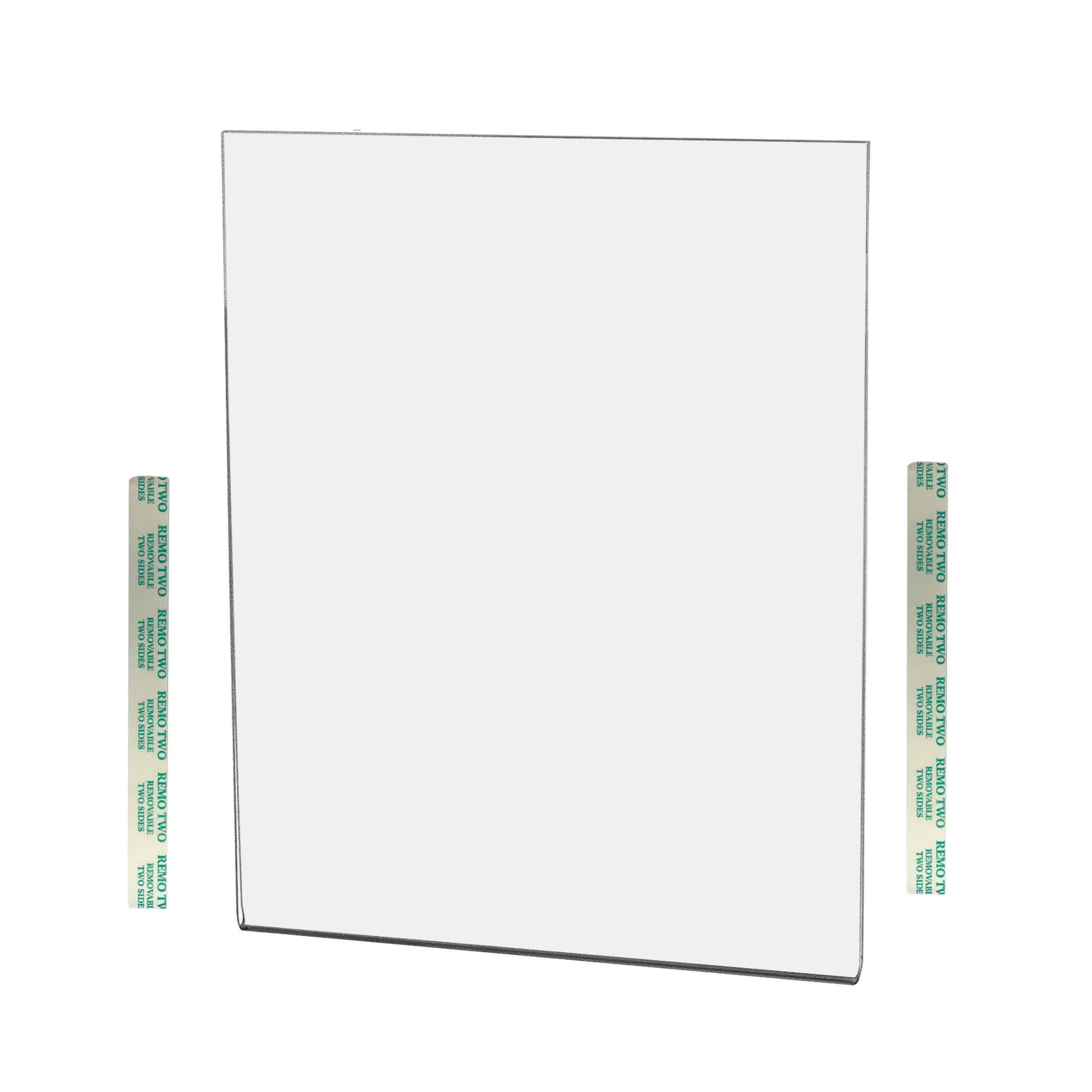 Wall Sign Holder 8' X 10' With Double Sided Tape For Sales And Discounts Or Announcements In Malls Clear Acrylic Graphic Sleev
