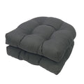 Rocking Chair Cushion 2 Piece Indoor/Outdoor Wricker Chair Pads Set Waterproof Thick Tufted Outdoor Patio Cushions 19' X 19',D
