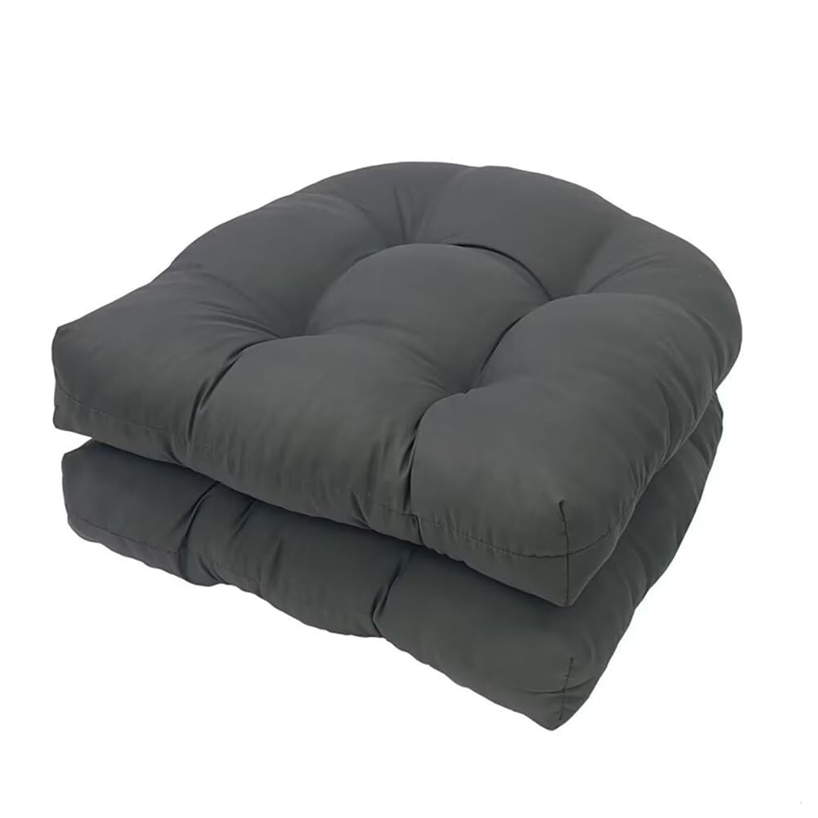 Rocking Chair Cushion 2 Piece Indoor/Outdoor Wricker Chair Pads Set Waterproof Thick Tufted Outdoor Patio Cushions 19' X 19',D