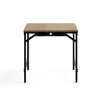 Safco Sleek Neo Walnut Study Desk Sturdy Metal Legs Made in The USA.