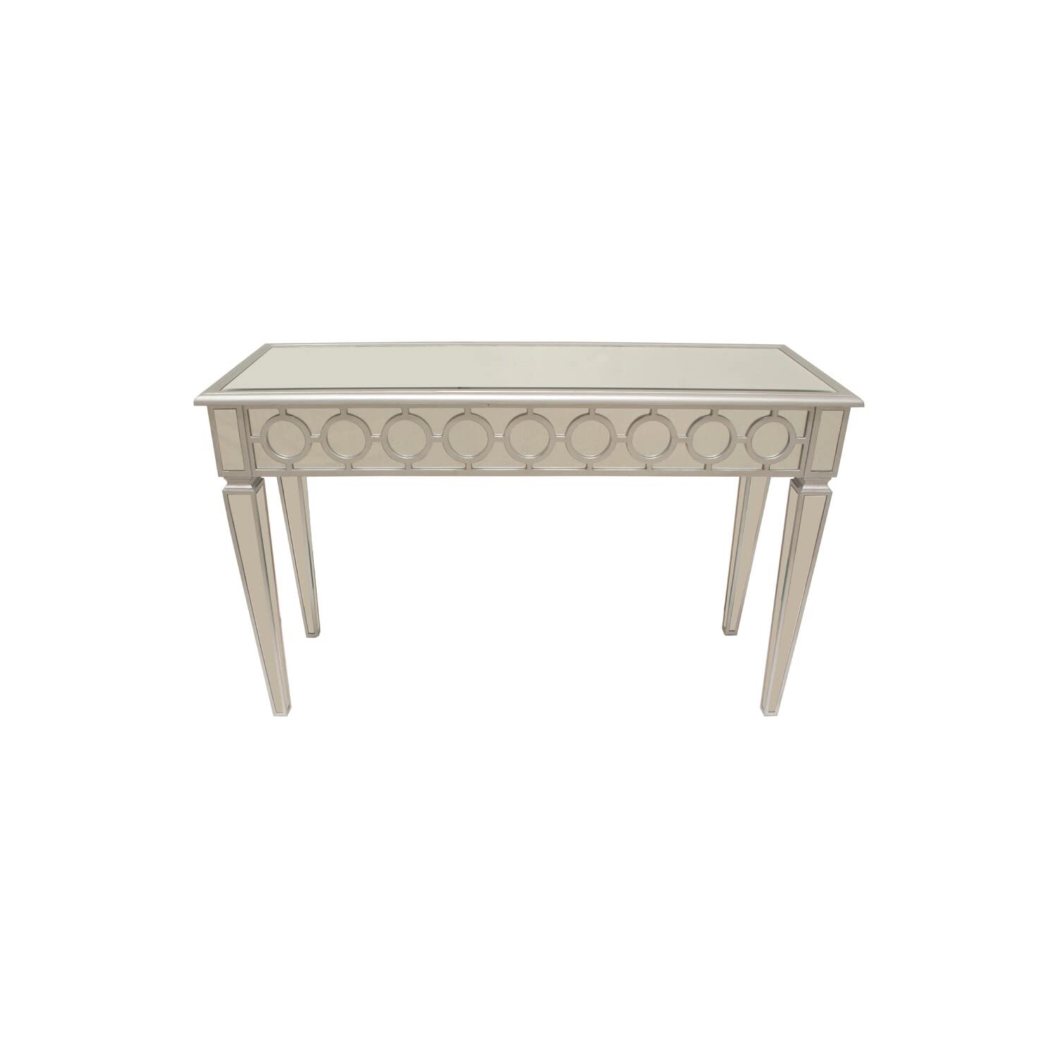 Best Master Furniture Sophie Mirrored Silver Sofa Table