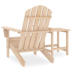 vidaXL Patio Lounge Set - Solid Fir Wood Adirondack Chair and Table, Ergonomic Design, Weather Resistant, Classic Style