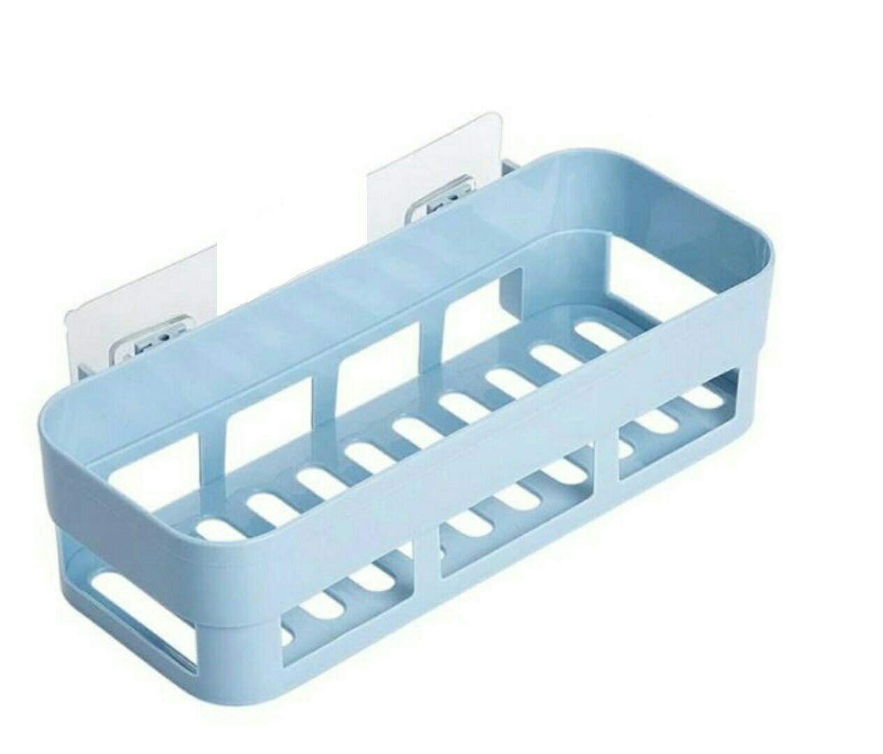 Easy Shope Bathroom Dual Caddy/Shelves  Strong Suction Shower Caddy Bathroom Shelf Storage Organization With Rack Basket Sucker