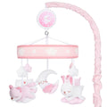 YIERCHOO Crib Mobile for Girls, Baby Mobile for Crib with 12 Lullabies Digital Musical Box, 3 Modes, Volume & Songs Control, Pin