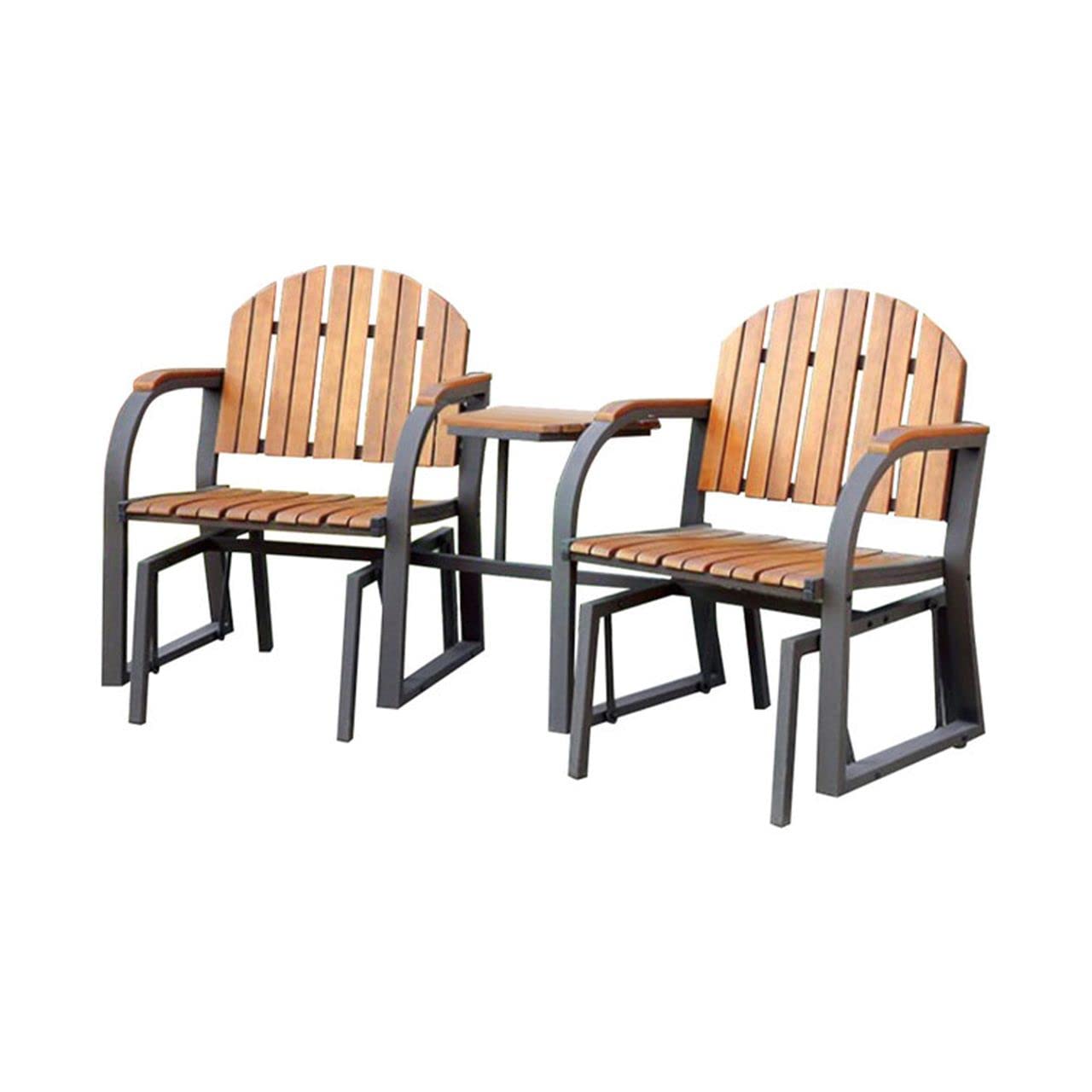 Benzara Perse Contemporary Rocchair Set, King, Oak Finish