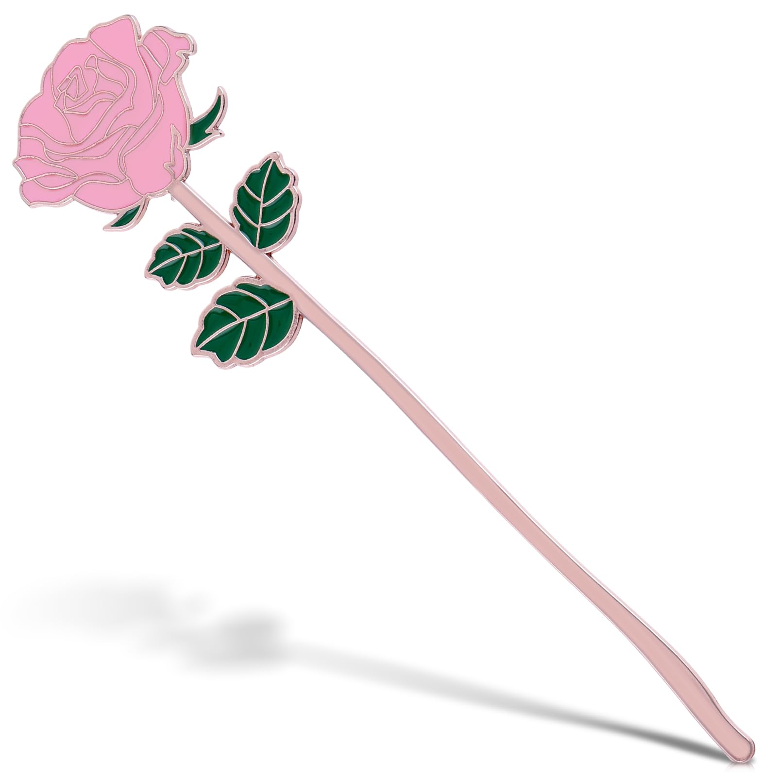 Simarro Metal Rose Bookmark, Flower Book Page Holder For Reading Lovers, Cute Bookmarks Gift For Teacher Appreciation Gifts Vale