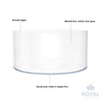 Royal Imports Flower Vase Acrylic Cylinder - Decorative Centerpiece For Home Or Wedding - Non Breakable Plastic, 8''X4'' Short R