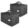 2 Pack Large Canvas Storage Carrying Bags for Camping & Moving
