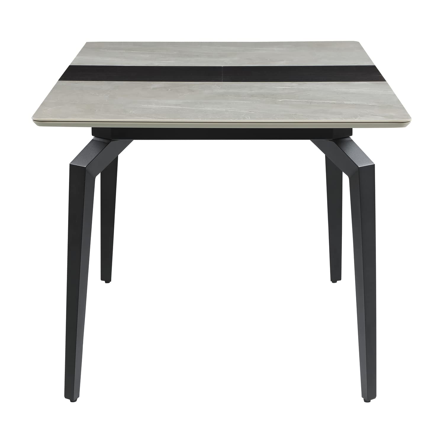 Coaster Home Furnishings Mina Rectangular Dining Table Grey Ceramic and Sandy Black