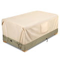 Cosfly Waterproof Patio Furniture Table Covers Durable, Rectangular Outdoor Coffee Table Covers - Fits Up To 74L X 47W X 28H Inc