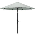 Mastercanopy Patio Umbrella For Outdoor Market Table -8 Ribs (10Ft,Light Gray)