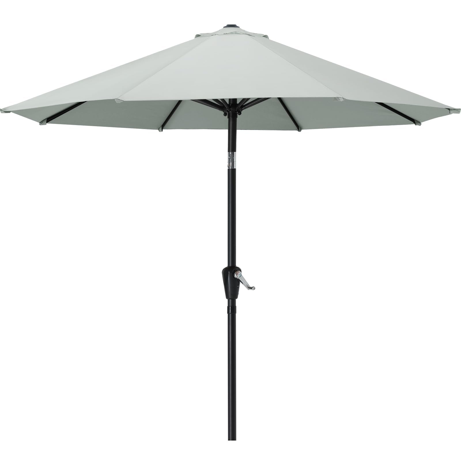 Mastercanopy Patio Umbrella For Outdoor Market Table -8 Ribs (10Ft,Light Gray)