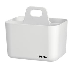 Litem Porta Mini | Ivory | 3 Compartments | Simple Design Stackable Multipurpose Desk Organiser for Kitchen Bathroom Home Office