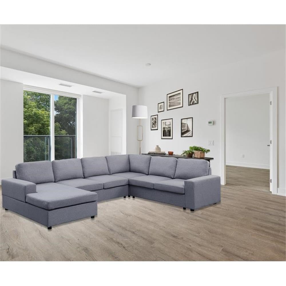 Lilola Home Dakota Sectional Sofa with Reversible Chaise - Thumbnail 5