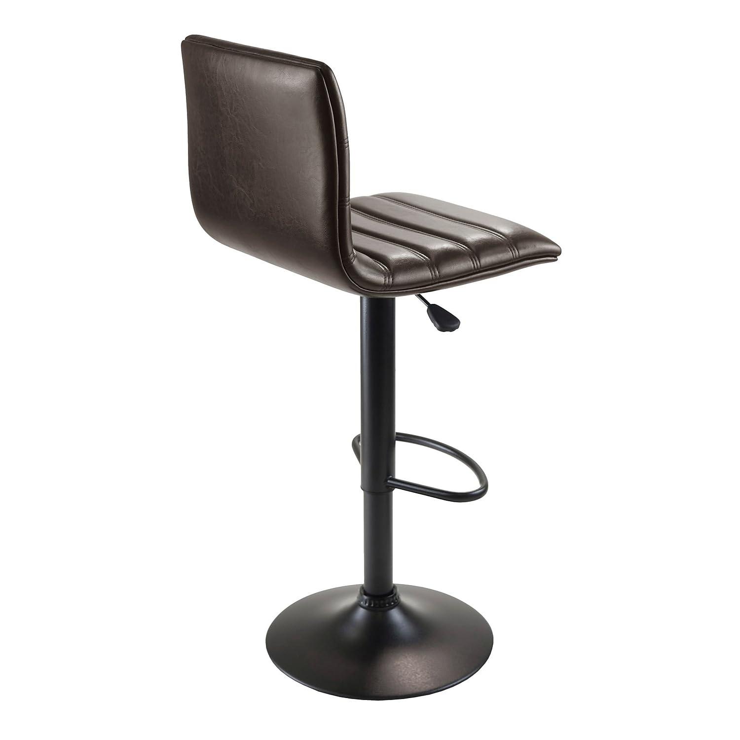 Winsome Holly Triple Stitch Faux Leather Airlift Adjustable Stool - Thumbnail 2