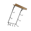 ATORSE Yoga Mat Holder With 4 Hooks Roller And Block Wall Holder Storage Shelf