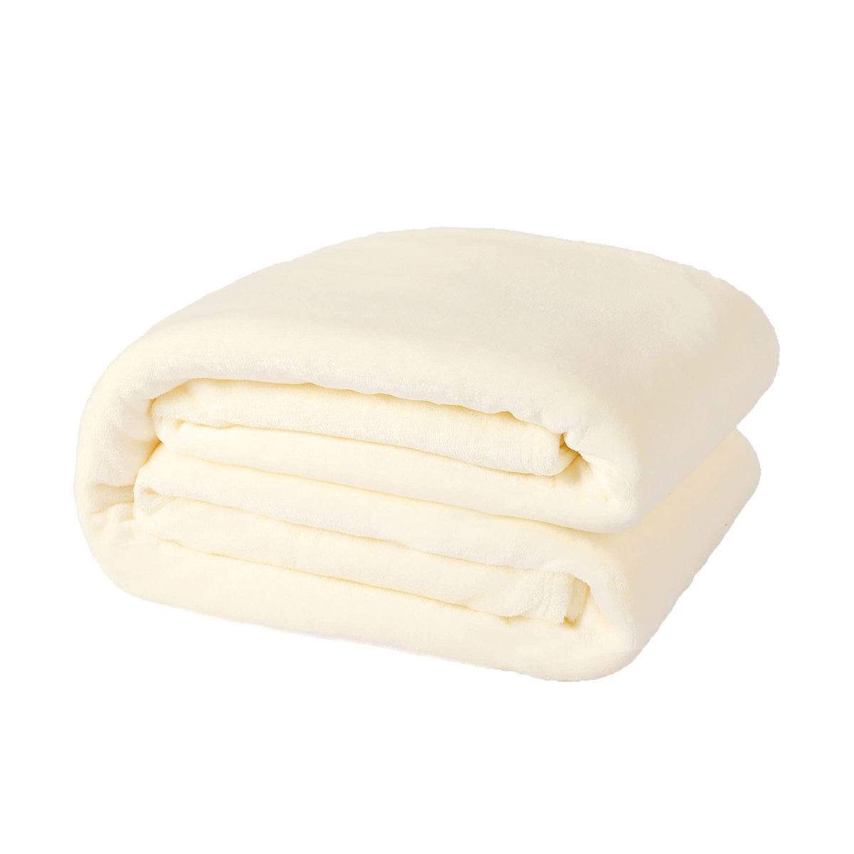 Nanpiper Fleece Blankets, Super Soft Flannel King Size Blanket For Bed, Luxury Cozy Microfiber Plush Fuzzy Blanket,Ivory White