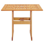 Modway Eei-3674-Nat Hatteras Dining Table, Natural