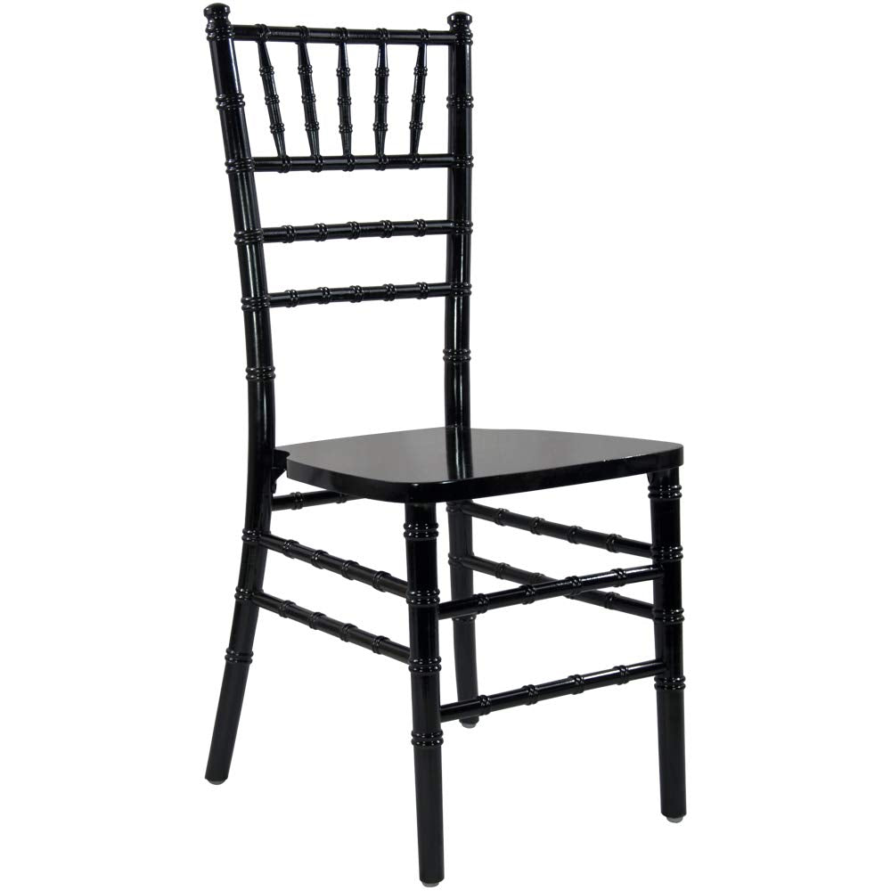 Flash Furniture Advantage Black Wood Chiavari Chair