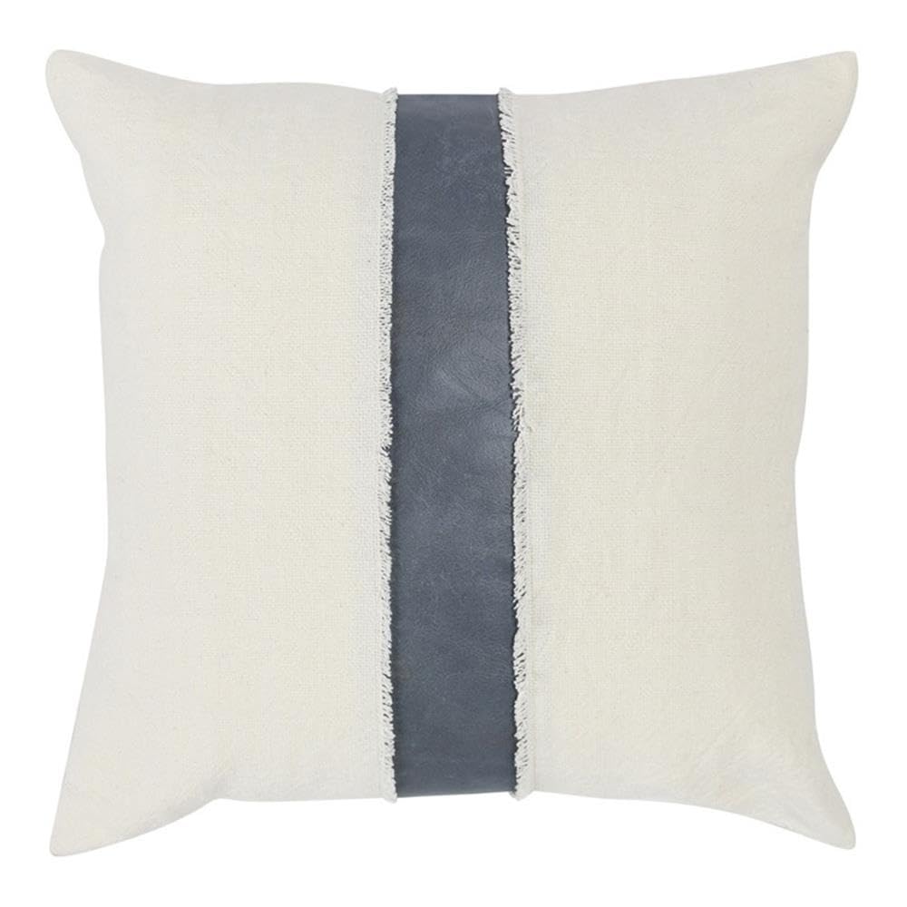 Kosas Home Steam 26X26 Transitional Fabric Throw Pillow In Ivory/Blue