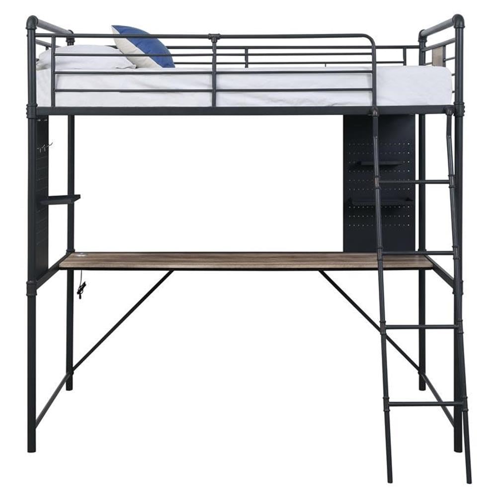 Acme Cordelia Metal Twin Loft Bed - Thumbnail 3