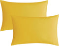 JELLYMONI Pillowcases Standard Set of 2 Cotton Envelope Pillow Covers Ginger 20  26in Bed Pillow Cases 100% Washed Cotton Soft B