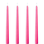 10 inch Pink Taper Candles-Set of 4 Tapered Candle, Tall Candlesticks,Home Dinner Candle, Party, Wedding, Halloween, Christmas C