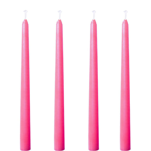 10 inch Pink Taper Candles-Set of 4 Tapered Candle, Tall Candlesticks,Home Dinner Candle, Party, Wedding, Halloween, Christmas C