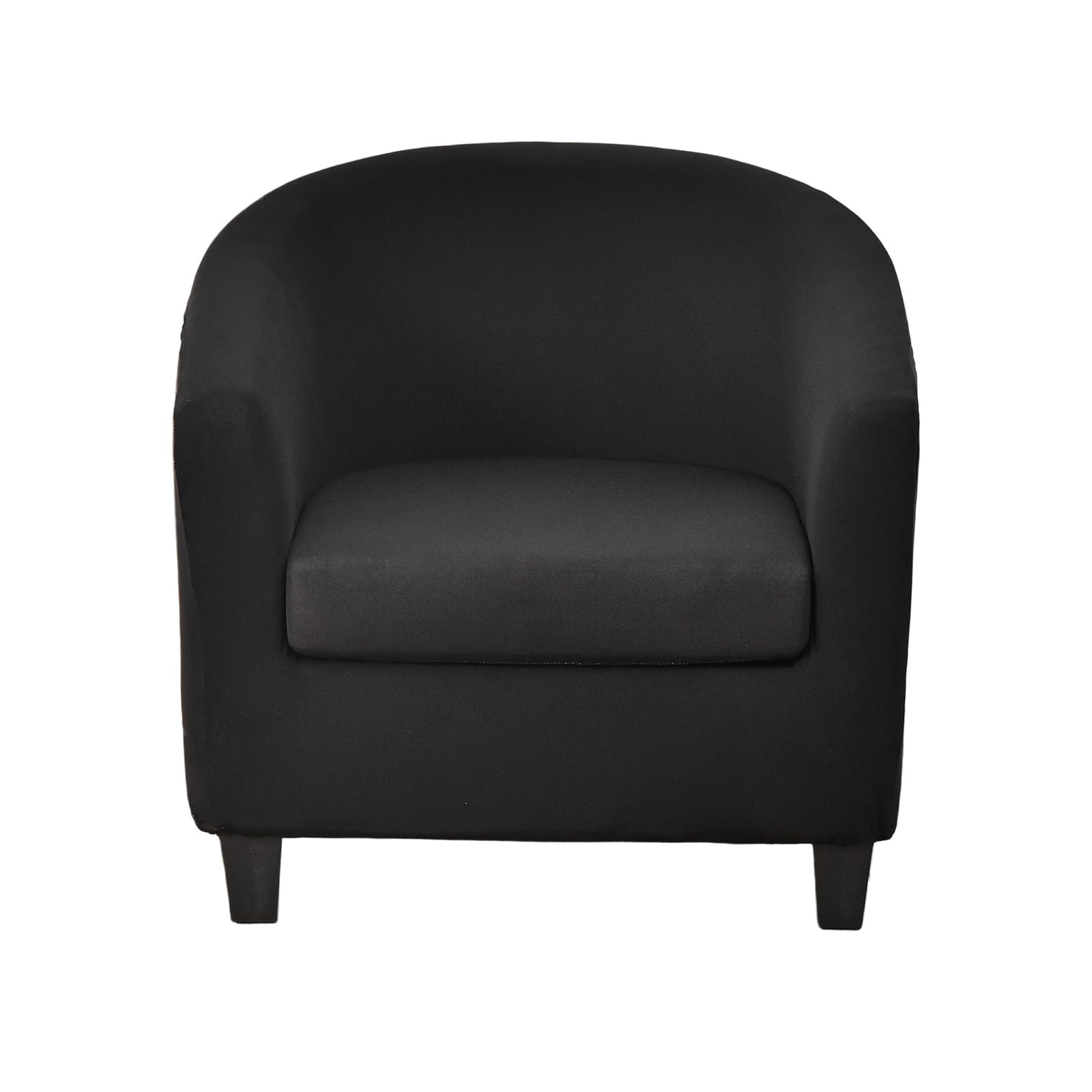 Crfatop 2 Piece Club Chair Slipcover Stretch Barrel Chair Covers Printed Tub Chair Slipcovers Soft Armchair Covers Removable Fur