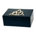 New Age Smudges & Herbs Triquetra Wooden Box, 4'' W x 6'' L