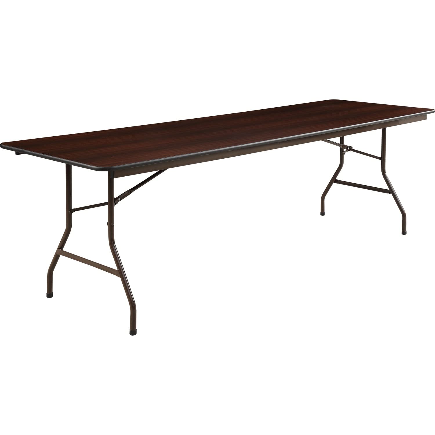 Lorell Folding Table, 96 By 30 By 29-Inch, Mahogany