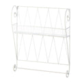 Summerfield Terrace 10018382 White Wire Wall Shelf, No Size, Multicolor