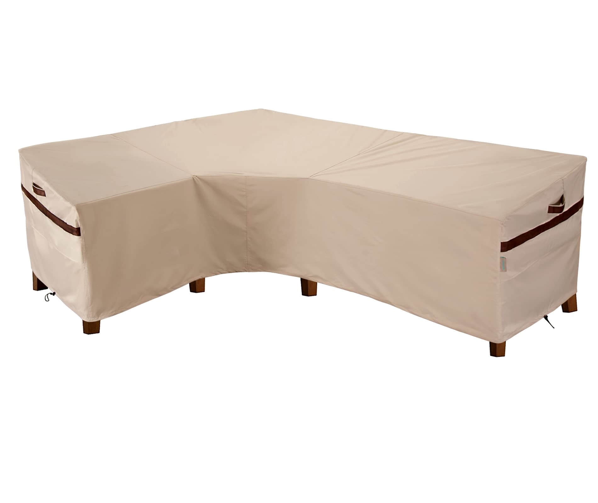 Patioasis Outdoor L Shaped Sectional Sofa 85'L X 106'L X 34'D X 31'/26'H Cover Waterproof Patio Furniture Cover Sectional C