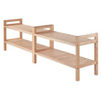Winsome Mercury Shoe Rack, Natural, 27.24x10.71x32.01