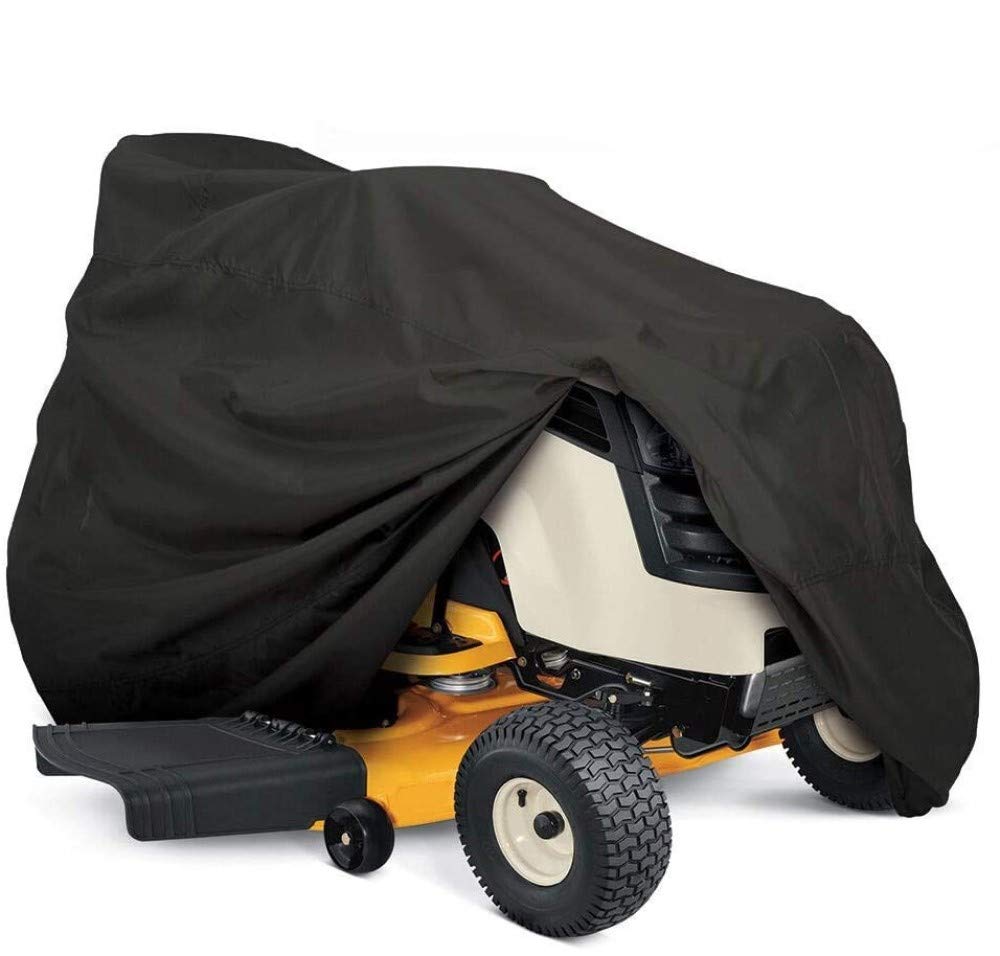 Nomiou Outdoor Tractor Lawn Mower Cover Heavy Duty, Universal Fit With Drawstring,72X 46 X54Inch