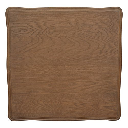 International Caravan End Table In Antique White Finish