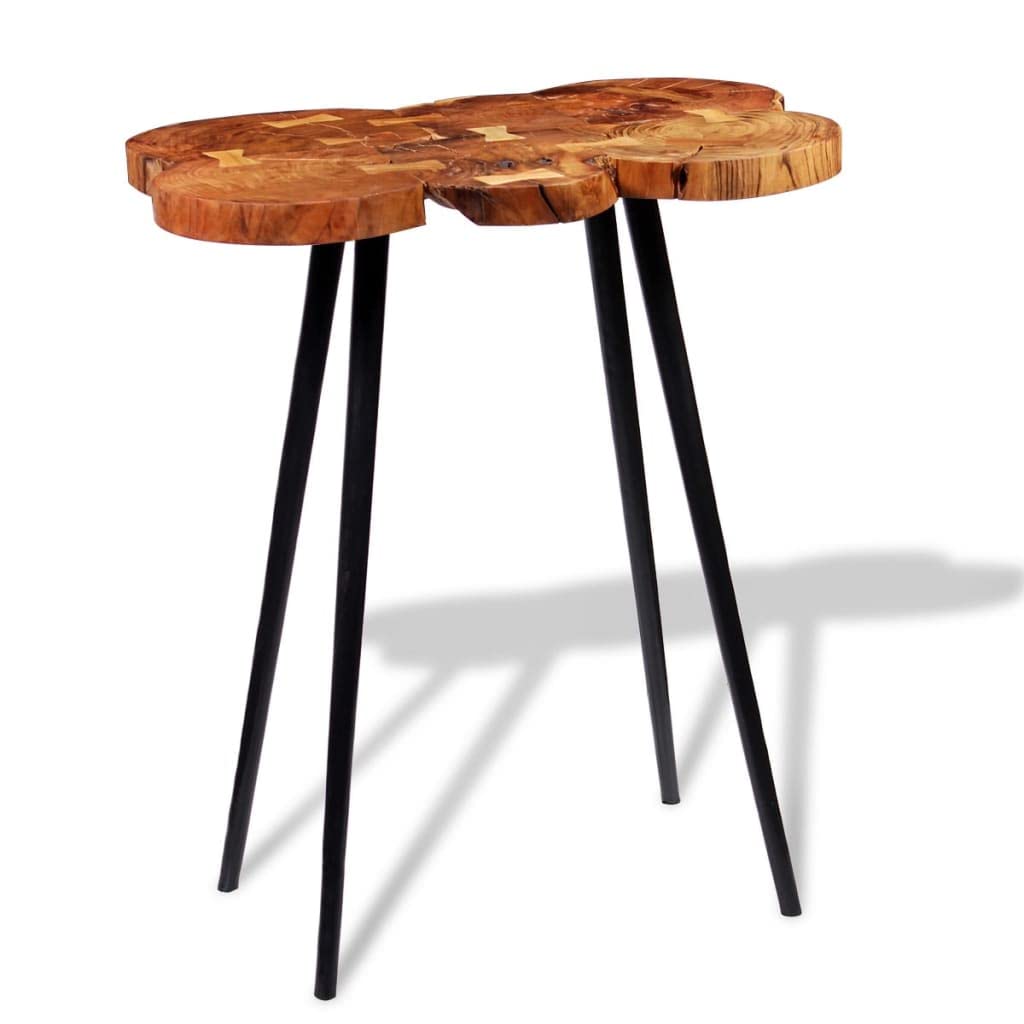 vidaXL Log Bar Table Solid Acacia Wood 35.4&quot;x23.6&quot;x43.3&quot;